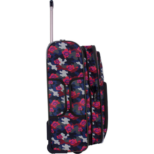 Валіза Леон середня дизайн 51 л. сублімація Мілітарі/Квіти -
                                                        Фото 3