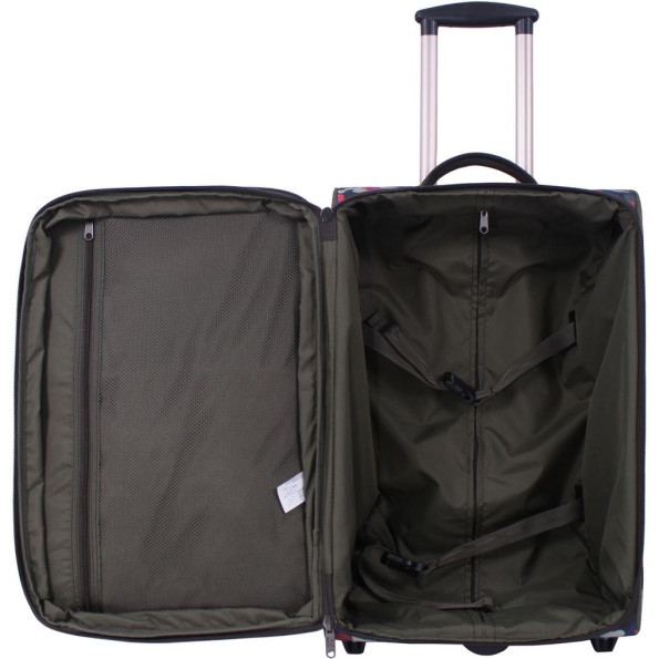 Валіза Леон середня дизайн 51 л. сублімація Мілітарі/Квіти -
                                                        Фото 5