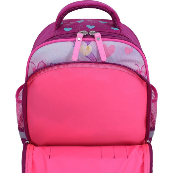 Рюкзак школьный Mouse малиновый Совы -
                                                        Фото 4
