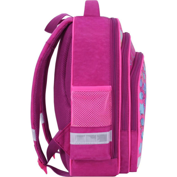Рюкзак школьный Mouse малиновый Сова в очках -
                                                        Фото 2
