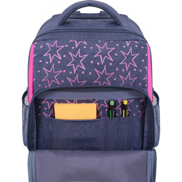 Рюкзак школьный Школьник 8 л. серый Радужный Единорожек -
                                                        Фото 4