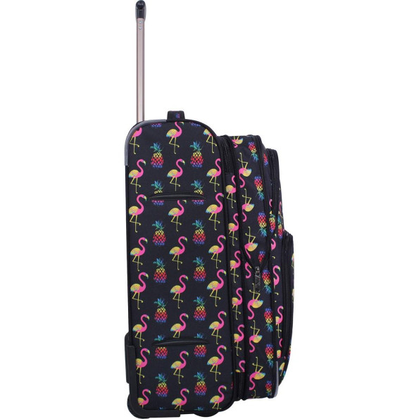 Валіза Леон середня дизайн 51 л. сублімація Фламінго/Ананас -
                                                        Фото 5
