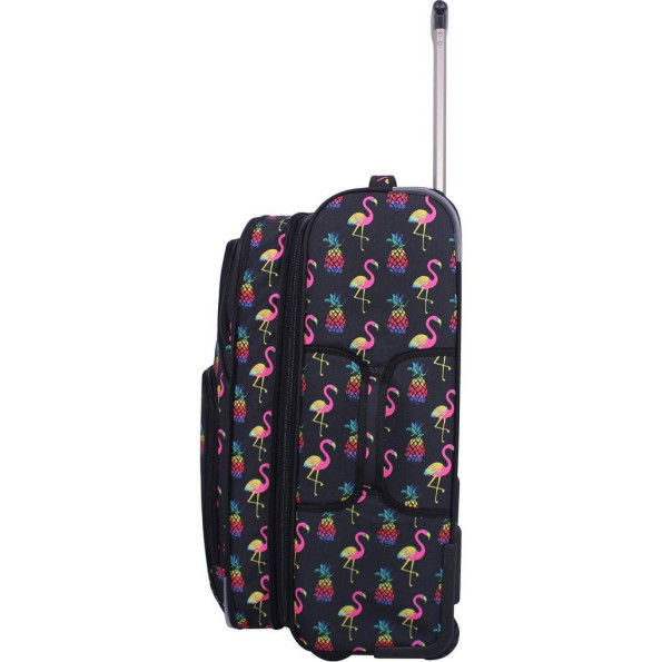 Валіза Леон середня дизайн 51 л. сублімація Фламінго/Ананас -
                                                        Фото 6