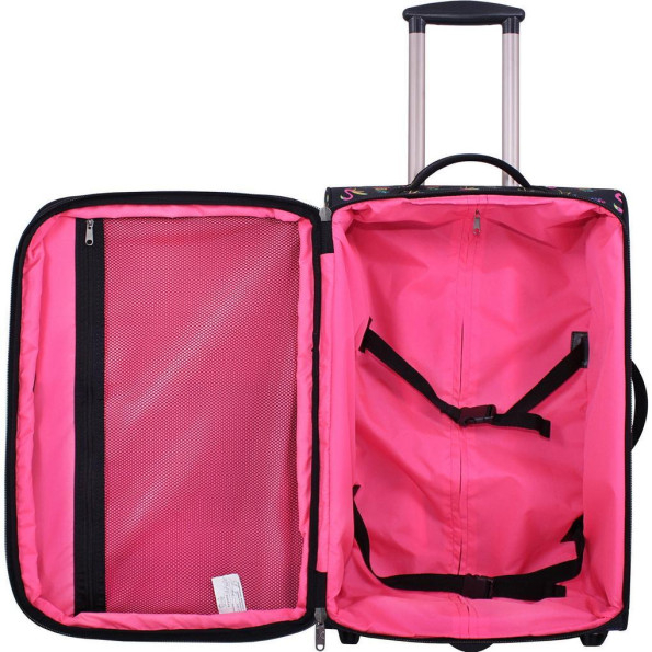 Валіза Леон середня дизайн 51 л. сублімація Фламінго/Ананас -
                                                        Фото 7