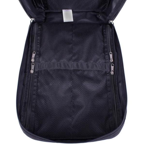 Рюкзак для ноутбука Jasper 19 л. черный с карманами -
                                                        Фото 10