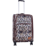 Валіза Валенсія середня дизайн 63 л. сублімація Леопардовий принт