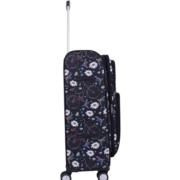 Валіза Валенсія середня дизайн 63 л. сублімація Квіти/Колібрі -
                                                        Фото 2