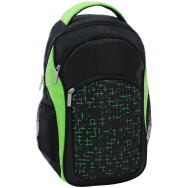 Рюкзак Лик 21 л. черный/салатовый