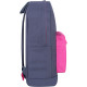 Рюкзак Молодежный 17 л. серый с розовым карманом -
                                                        Фото 2