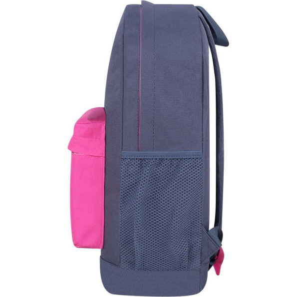 Рюкзак Молодежный 17 л. серый с розовым карманом -
                                                        Фото 3