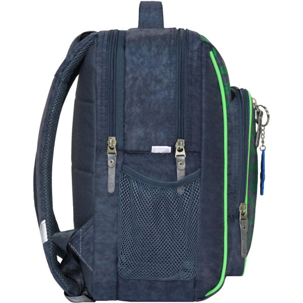 Рюкзак школьный Школьник 8 л. серый Машина -
                                                        Фото 2