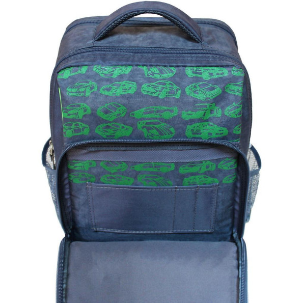 Рюкзак школьный Школьник 8 л. серый Машина -
                                                        Фото 4