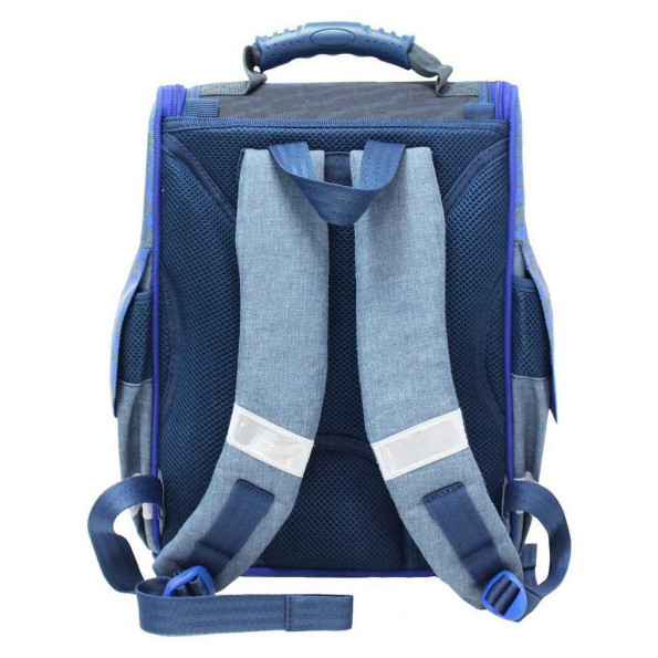 Рюкзак школьный каркасный Успех 12 л. синий -
                                                        Фото 3