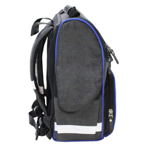 Рюкзак школьный каркасный Успех 12 л. черный Машина -
                                                        Фото 2