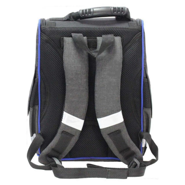 Рюкзак школьный каркасный Успех 12 л. черный Машина -
                                                        Фото 3