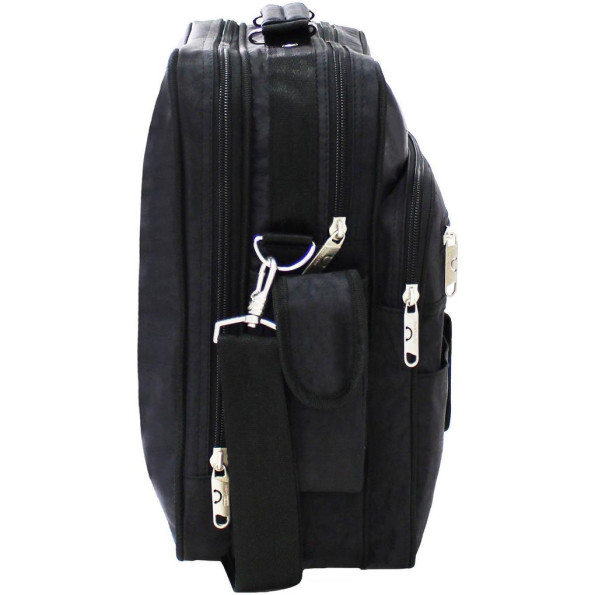 Чоловіча сумка Комерсант 11 л. чорна -
                                                        Фото 2