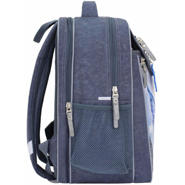 Рюкзак школьный Отличник 20 л. серый Фея с карманами -
                                                        Фото 2