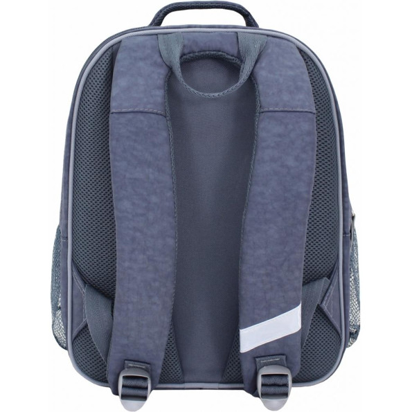 Рюкзак школьный Отличник 20 л. серый Машина с карманом -
                                                        Фото 3