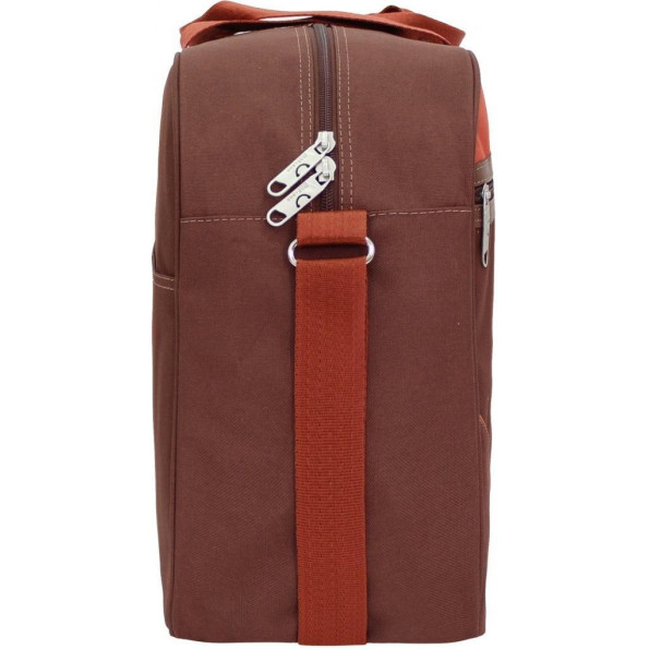 Сумка дорожная Salvador 29 л. коричневая/кирпич -
                                                        Фото 3