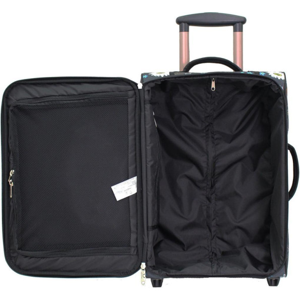 Валіза Vichenzo 32 л. сублімація Квіти/Колібрі -
                                                        Фото 4