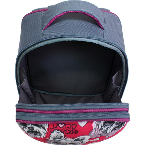 Рюкзак школьный серый с ортопедической спинкой на 17 л -
                                                        Фото 5