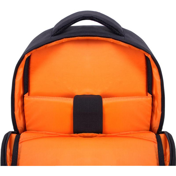 Рюкзак школный черный 17 л унисекс с ортопедической спинкой 14