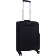 Валіза чорна 36 л унісекс ручна поклажа 4 колеса