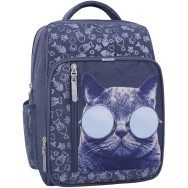 Рюкзак Школьник серый на 8 л унисекс с ортопедической спинкой