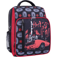 Рюкзак Школьник черный на 8 л унисекс с ортопедической спинкой