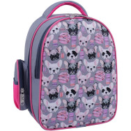 Рюкзак школьный серый с ортопедической спинкой на 14 л