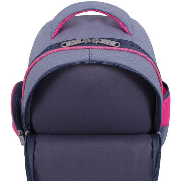 Рюкзак школьный серый с ортопедической спинкой на 14 л -
                                                        Фото 5