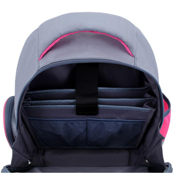 Рюкзак школьный серый с ортопедической спинкой на 14 л -
                                                        Фото 6