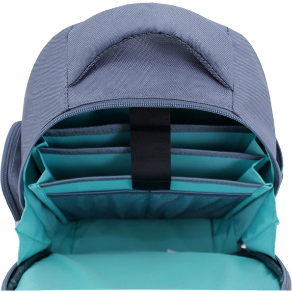 Рюкзак школьный серый 14 л с ортопедической спинкой -
                                                        Фото 6