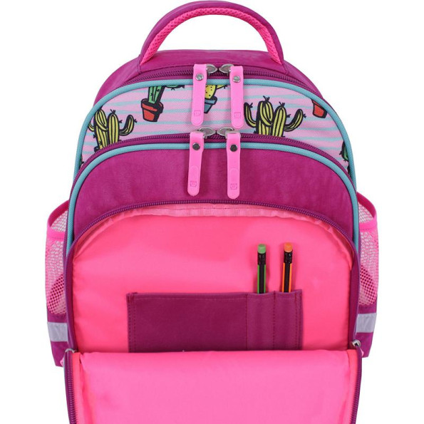 Рюкзак школьный Mouse малиновый 14 л с ортопедической спинкой -
                                                        Фото 5