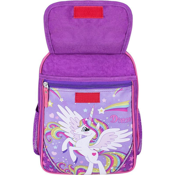 Рюкзак школьный фиолетовый 20 л с ортопедической спинкой -
                                                        Фото 4