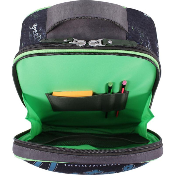 Рюкзак школьный хаки с ортопедической спинкой на 17 л -
                                                        Фото 4