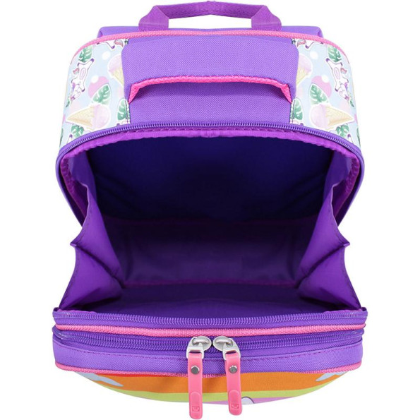 Рюкзак школьный на 17 л фиолетовый с ортопедической спинкой -
                                                        Фото 5