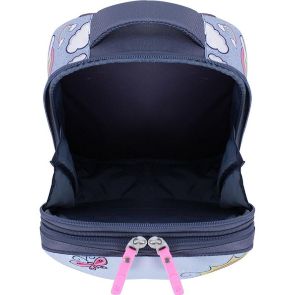 Рюкзак школьный серый 17 л с ортопедической спинкой -
                                                        Фото 5