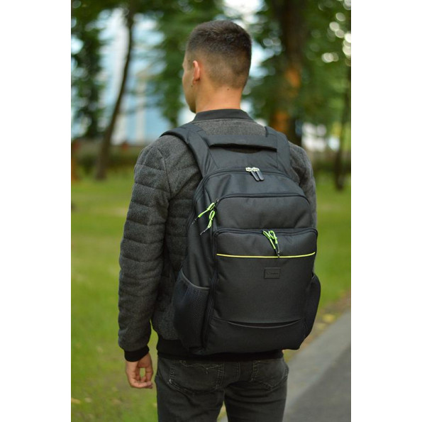 Рюкзак школьный черный на 30 л с ортопедической спинкой -
                                                        Фото 9