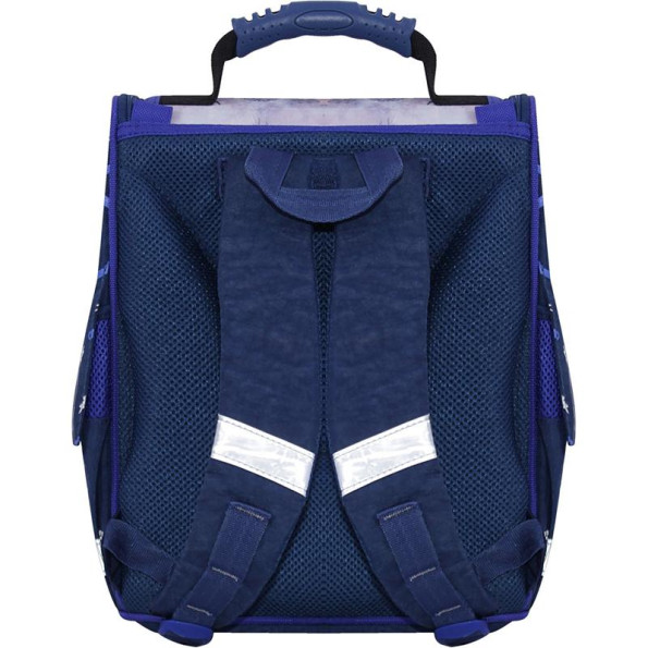 Рюкзак школьный Успех с фонариком синий на 12 л с ортопедической спинкой -
                                                        Фото 4