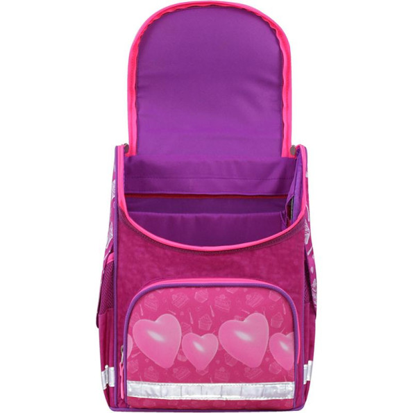 Рюкзак школьный Успех малиновый на 12 л с ортопедической спинкой и с фонариком -
                                                        Фото 7