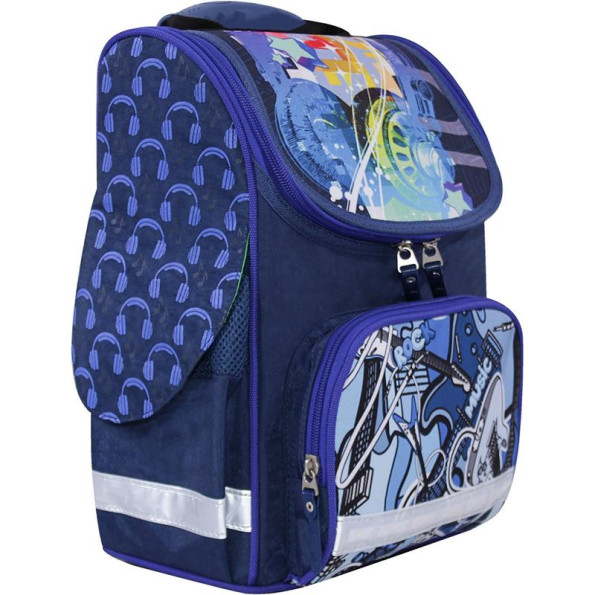 Рюкзак Успех с фонариком синий 12 л с ортопедической спинкой -
                                                        Фото 6