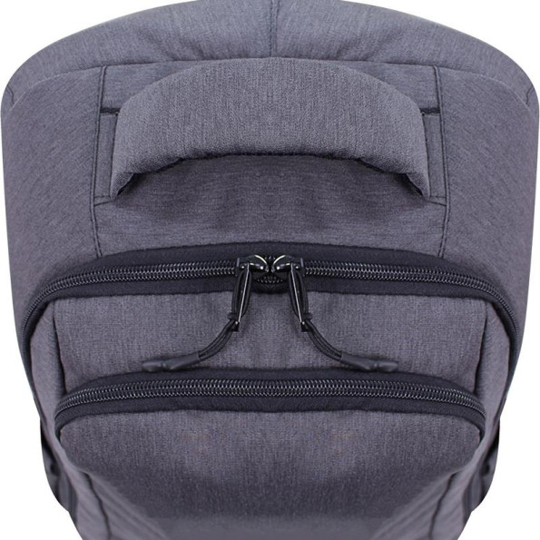 Рюкзак школьный серый 23 л с ортопедической спинкой -
                                                        Фото 6