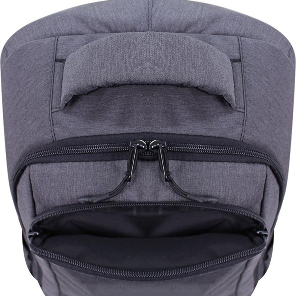 Рюкзак школьный серый 23 л с ортопедической спинкой -
                                                        Фото 7