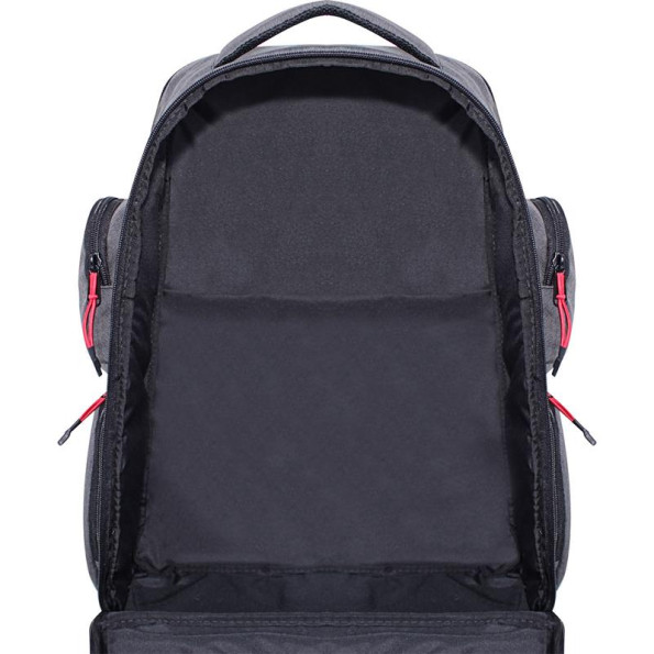 Рюкзак школьный серый 36 л с ортопедической спинкой -
                                                        Фото 6