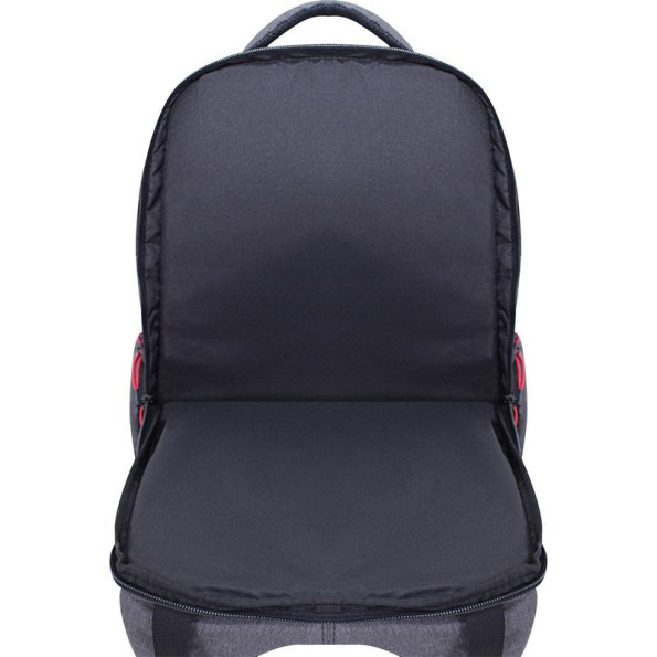 Рюкзак школьный серый 36 л с ортопедической спинкой -
                                                        Фото 7