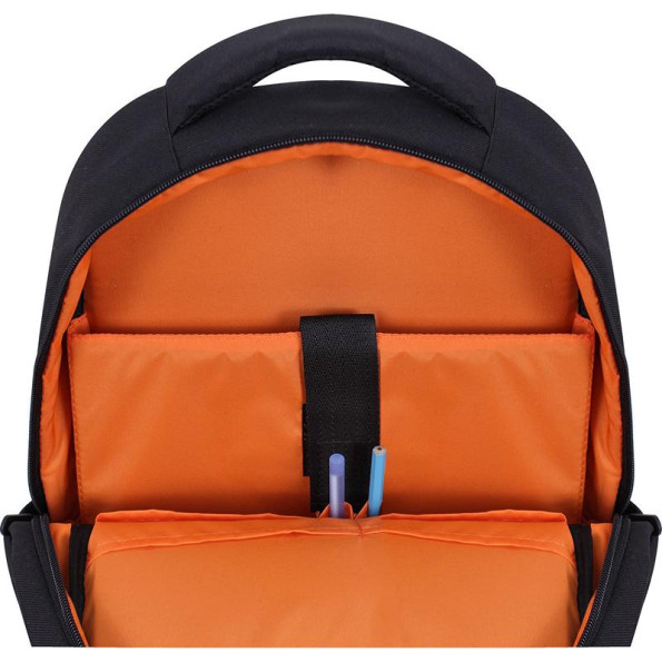 Рюкзак для ноутбука черный 17 л с ортопедической спинкой 14