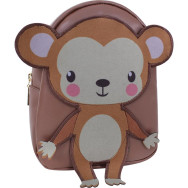 Рюкзак детский коричневый 4 л Мартышка