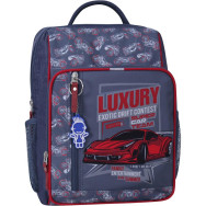 Рюкзак Школьник 8 л унисекс с ортопедической спинкой серый