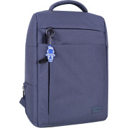 Рюкзак для ноутбука серый 20 л унисекс с ортопедической спинкой 14